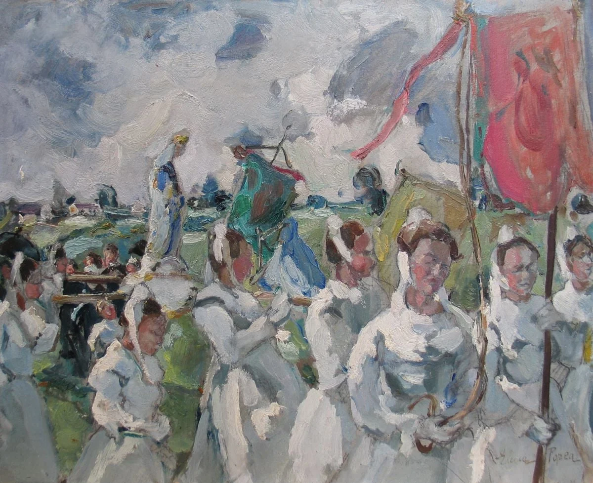 Procesiune în Franța, detail