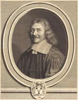 Simon Dreux d'Aubray, by Robert Nanteuil, ink, 1658