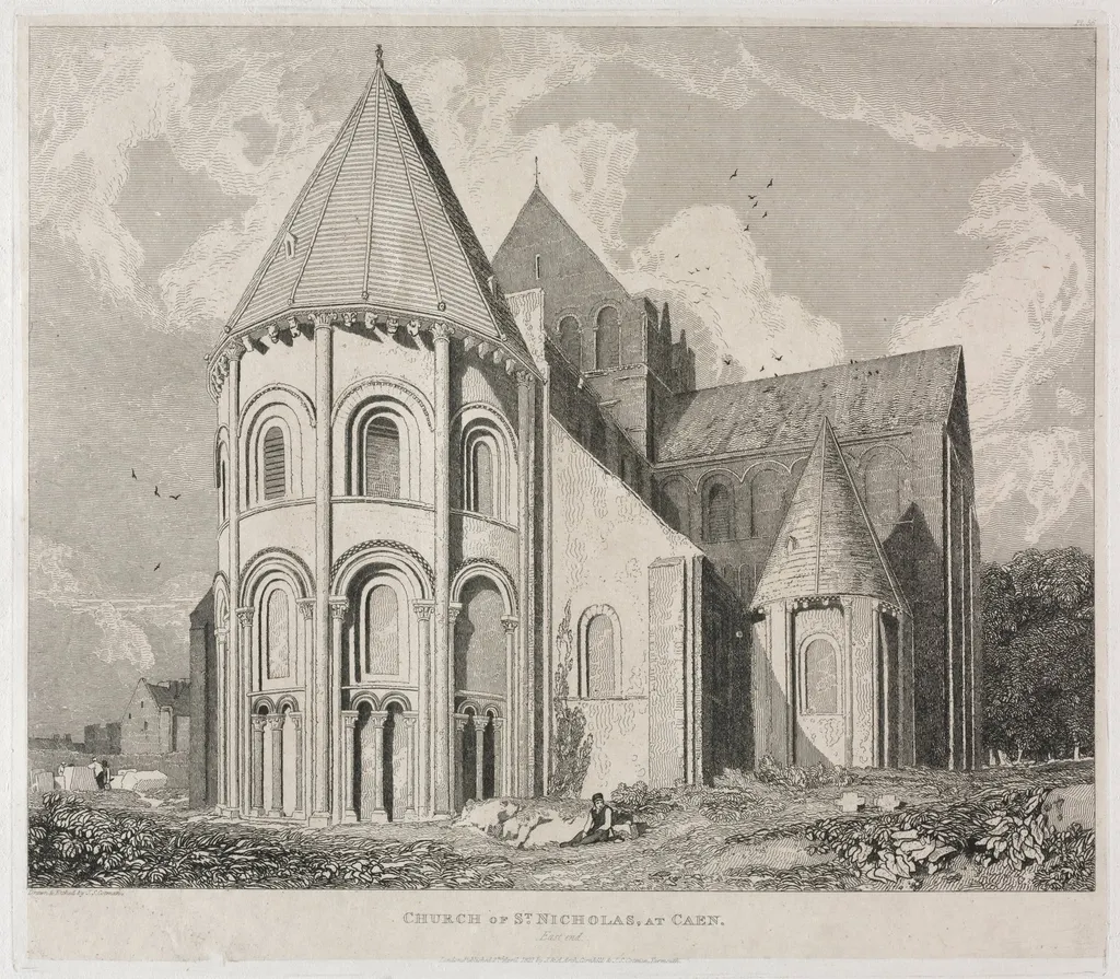 Church of St. Nicholas, at Caen, by John Sell Cotman, 1822