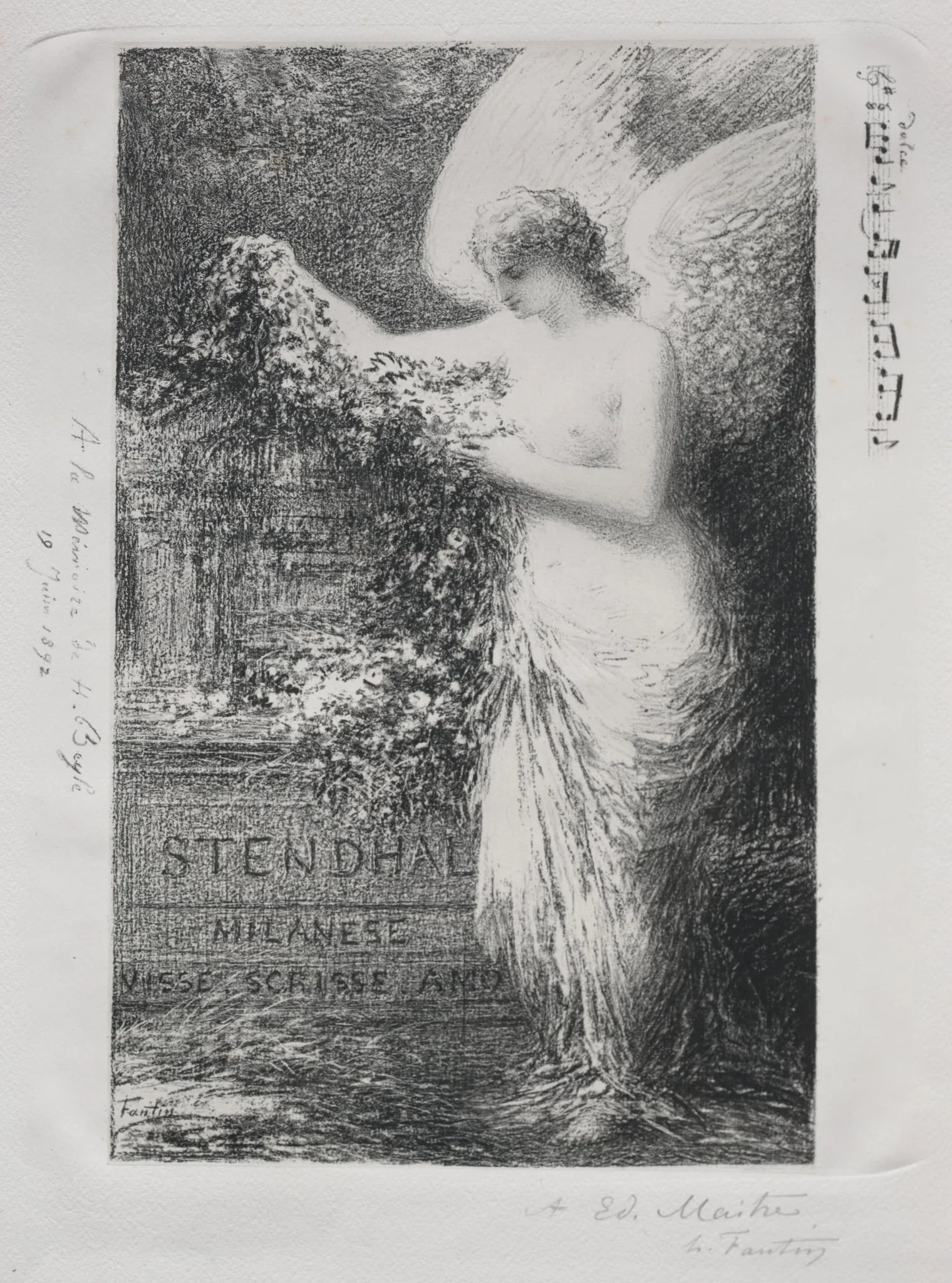 À Stendhal, detail