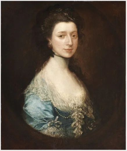 Portrait of Mrs King (née Spence), detail