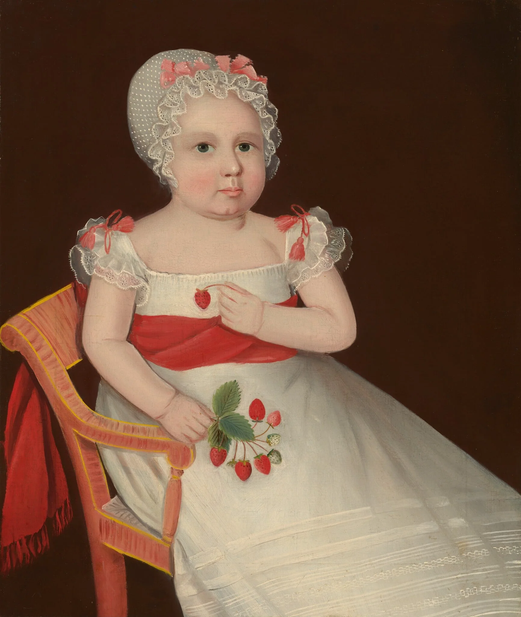 The Strawberry Girl, detail