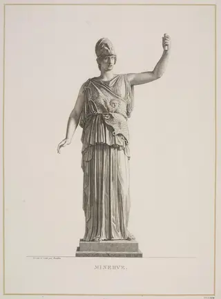 Statue of Minerva, by Pierre Bouillon, 1800