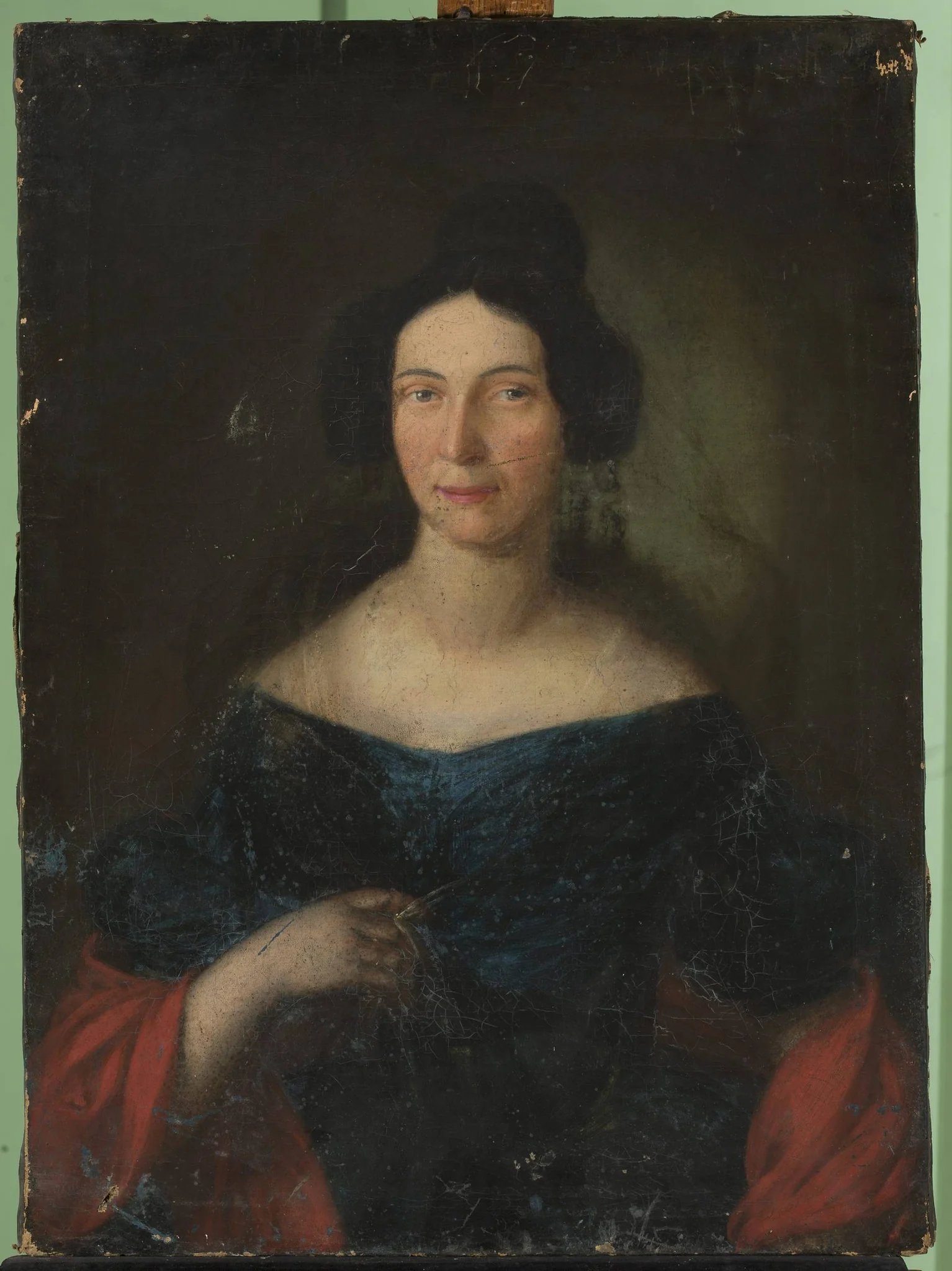 Portrait of a woman, detail