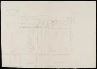 Elevation of part of the façade., by James Lambert senior, 1776