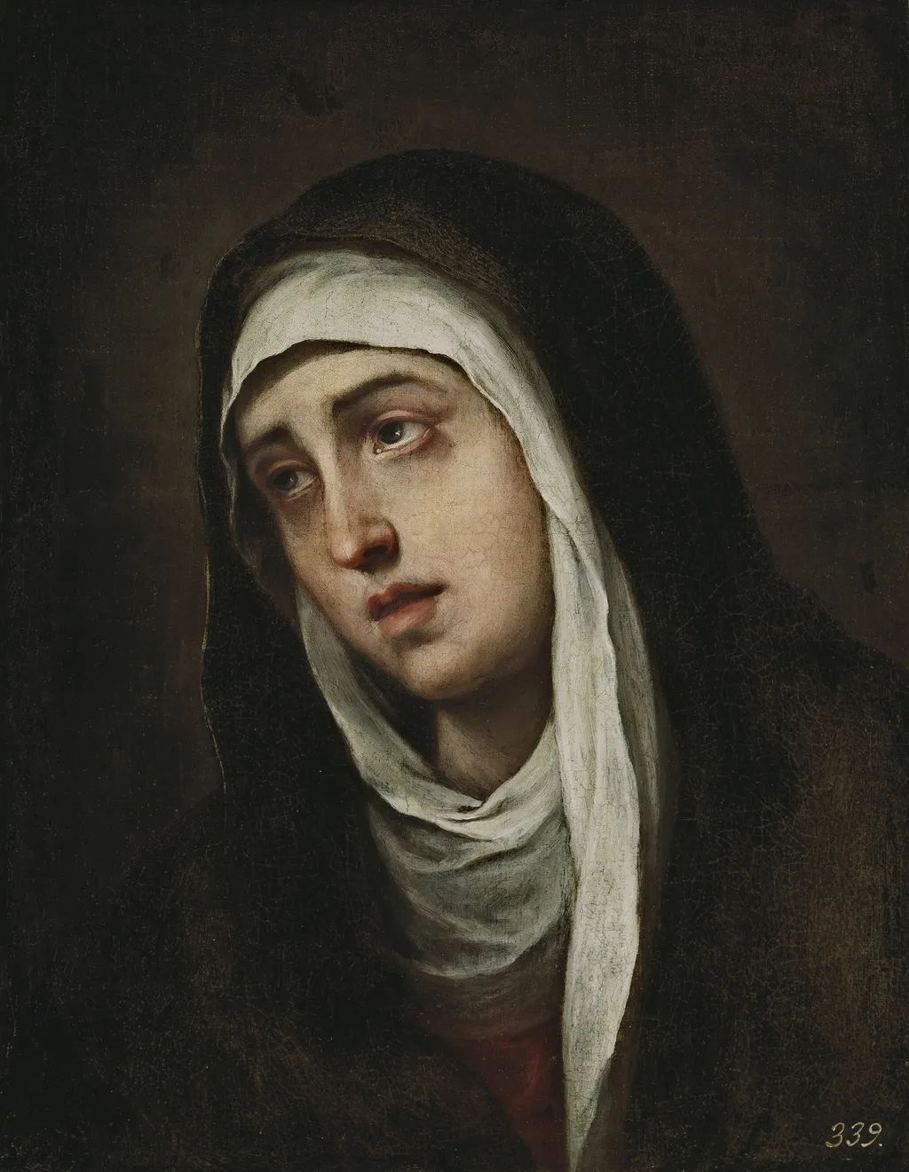 Mater Dolorosa, by Bartolomé Esteban Murillo, oil, 1660