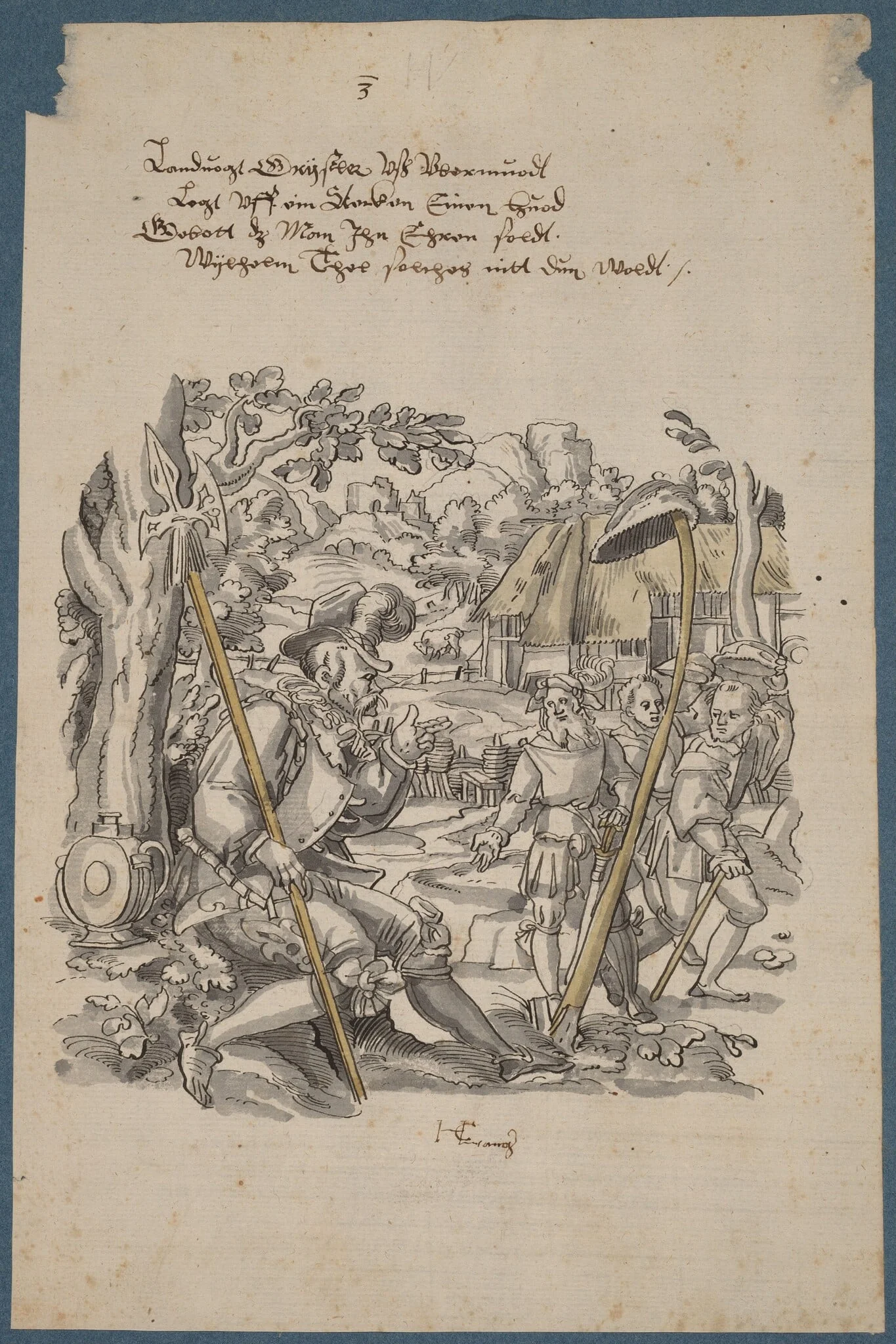 William Tell Refusing to Honor Governor Gessler's Hat, detail
