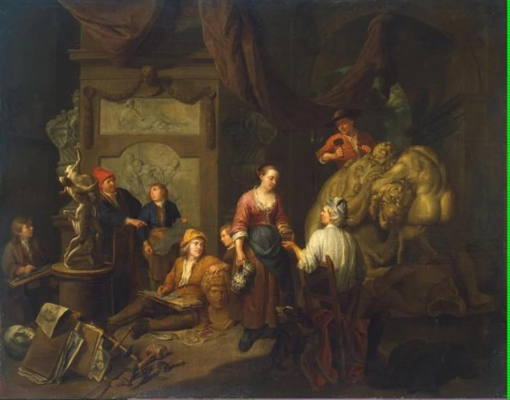 Studio of a Sculptor, detail