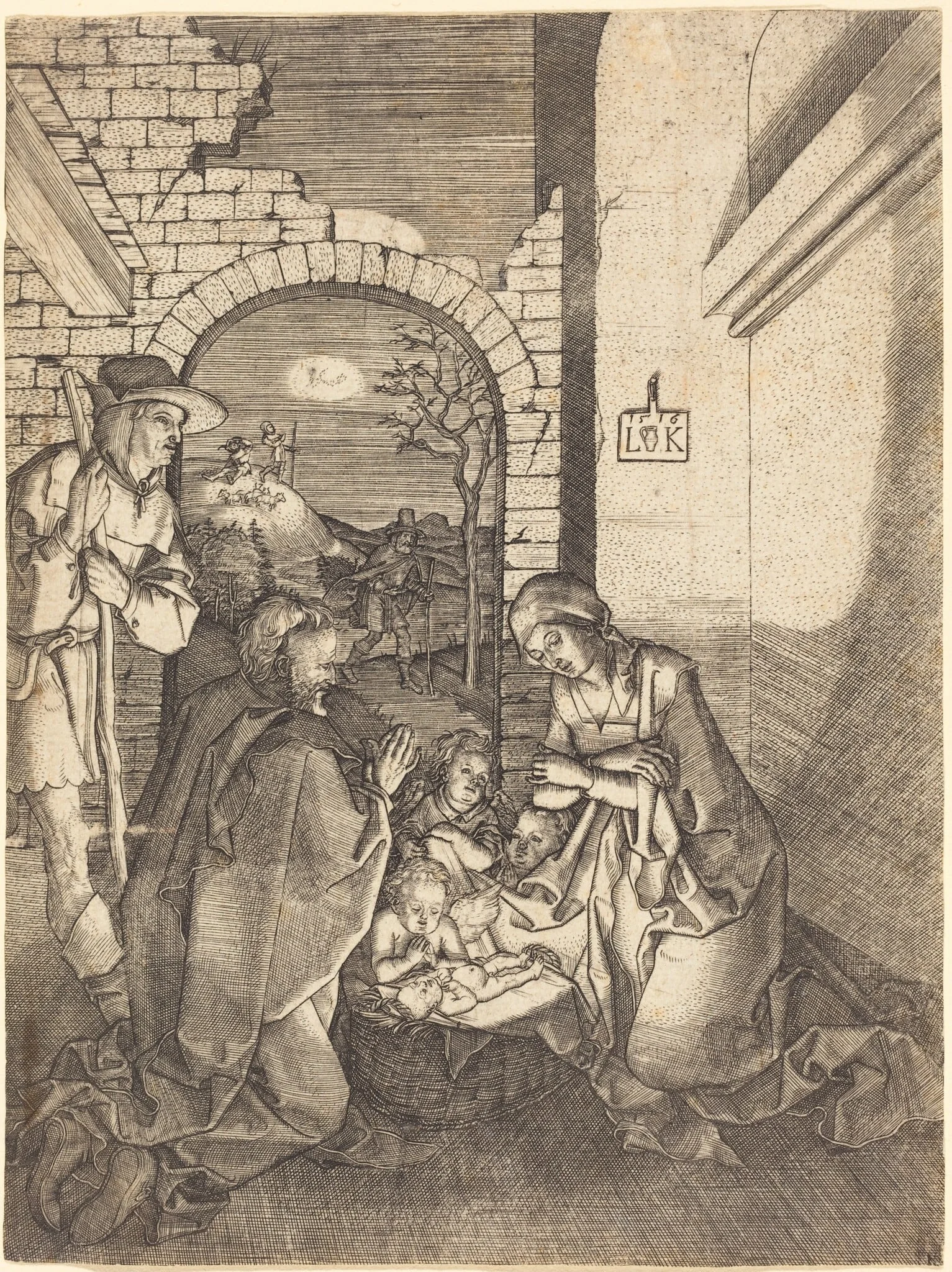 The Nativity, detail