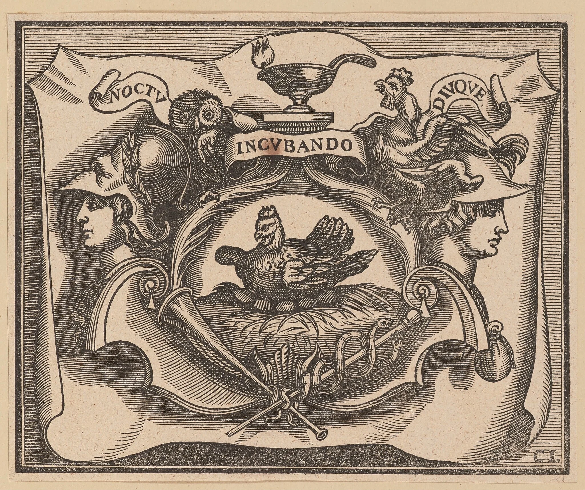 Vignette for the Title Page of C. Peregrino, Principes Hollandiae et Zelandiae, detail