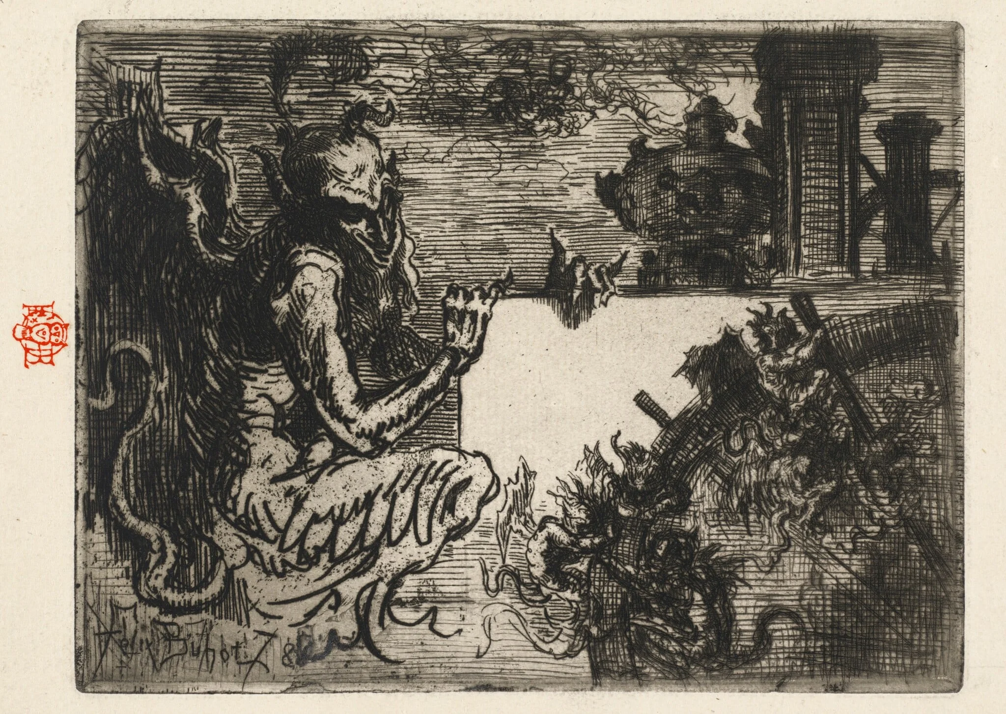 The Demon Printer, detail