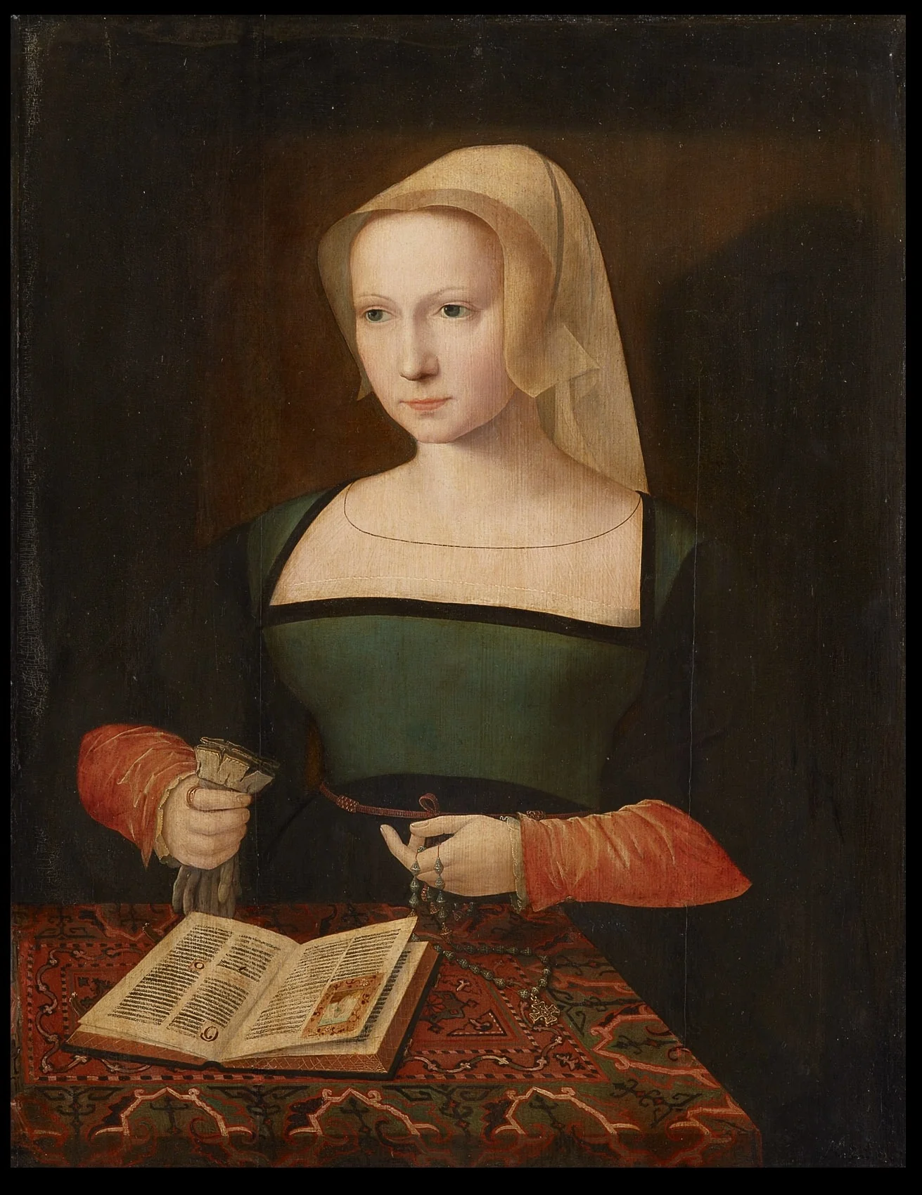 Portrait of a Young Woman, detail