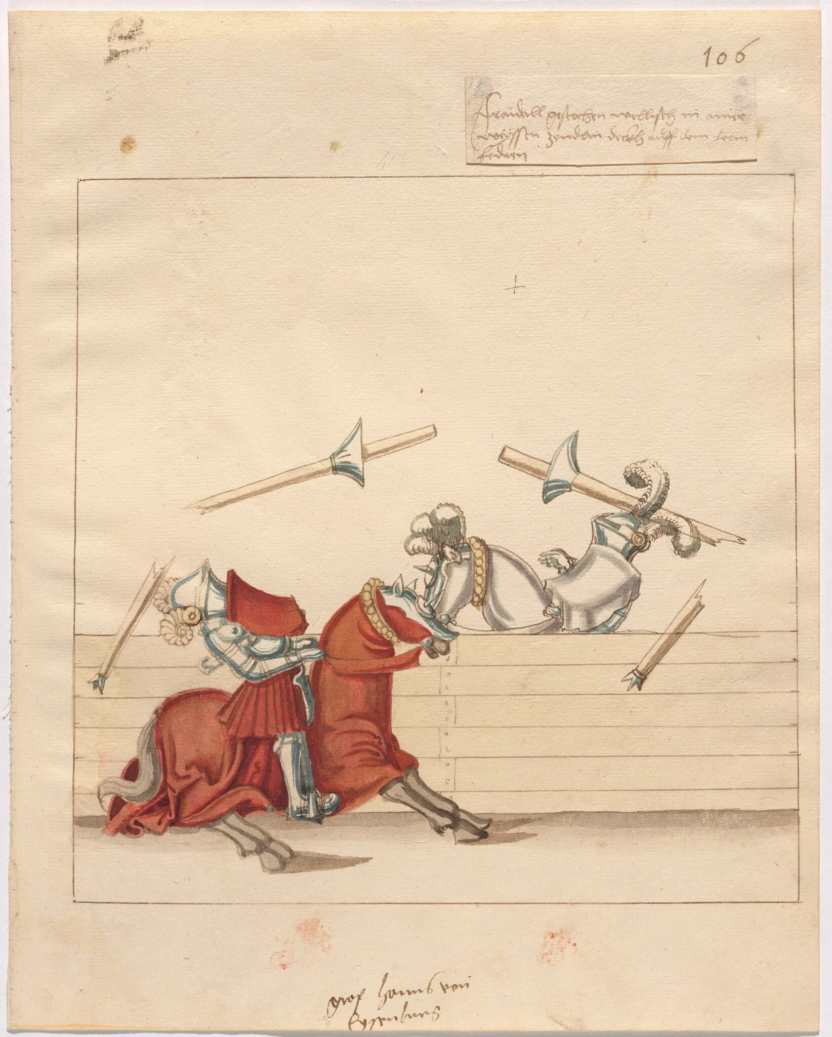 Italian Joust of Peace, detail