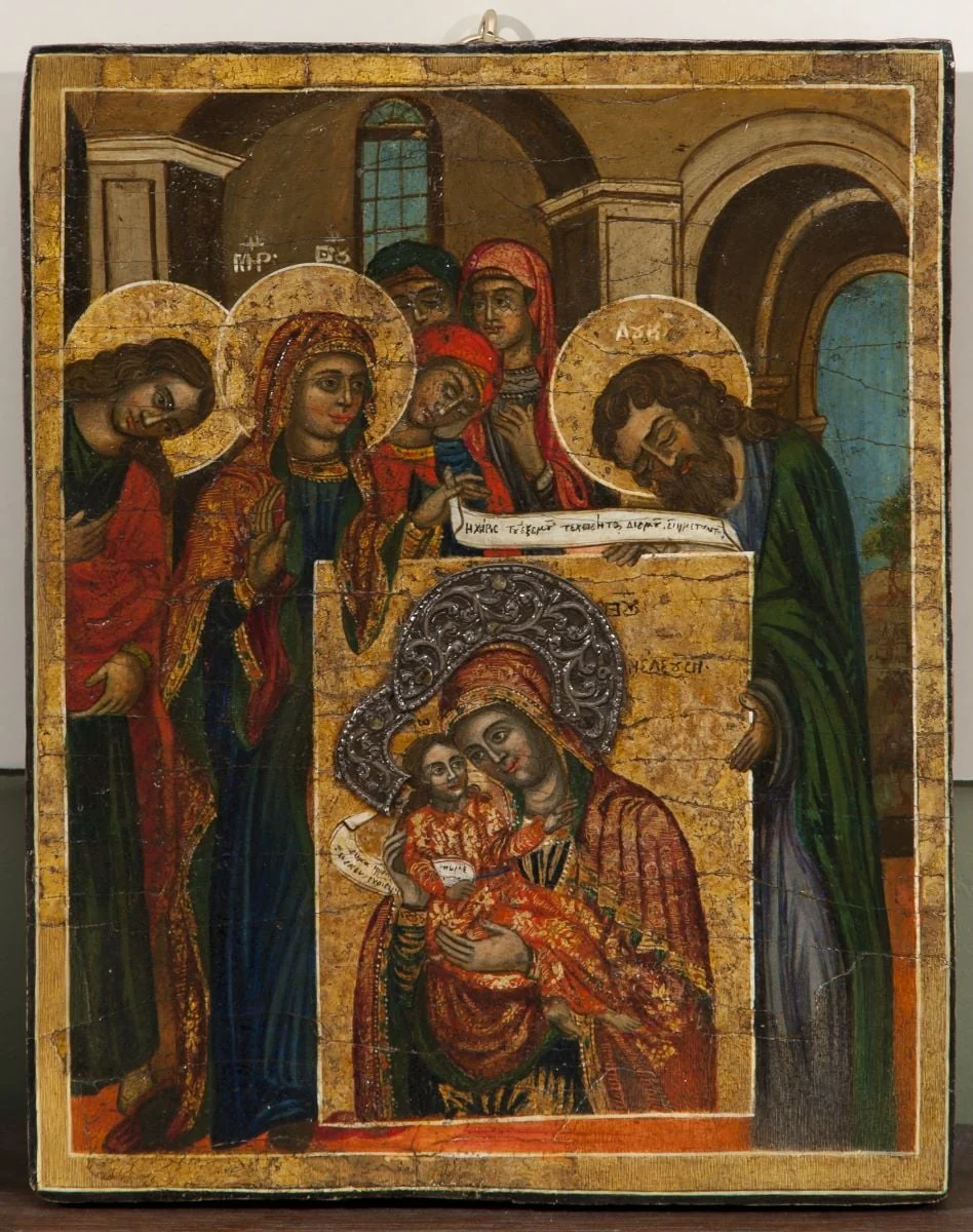 Prezentarea Sfintei Icoane, detail