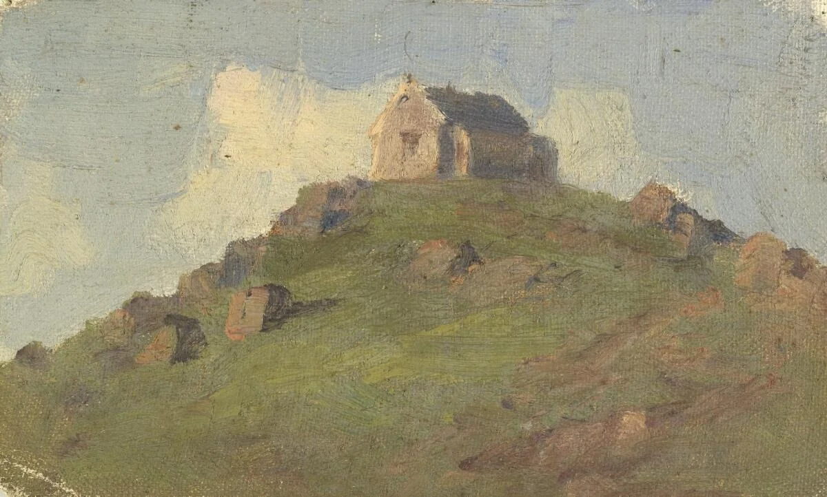 Building on a hill, detail