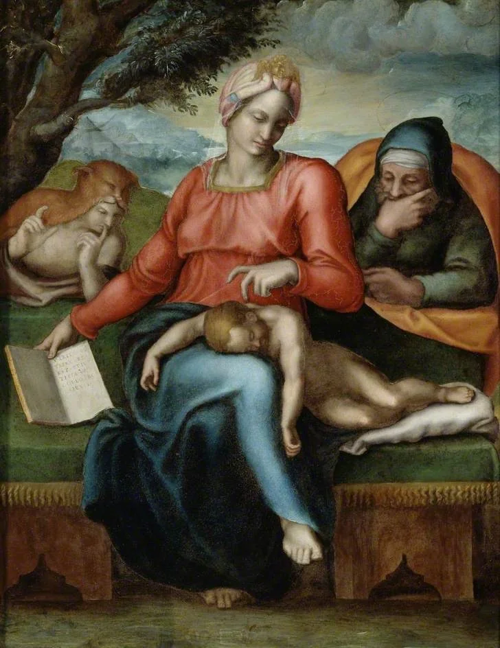 The Holy Family with the young St John, detail