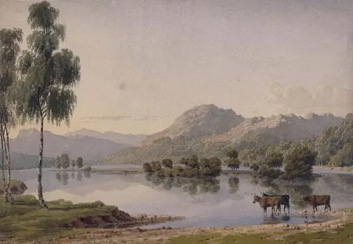Loch Esteltre(e), Ross-shire, by William of Oxford Turner, watercolor, 1810