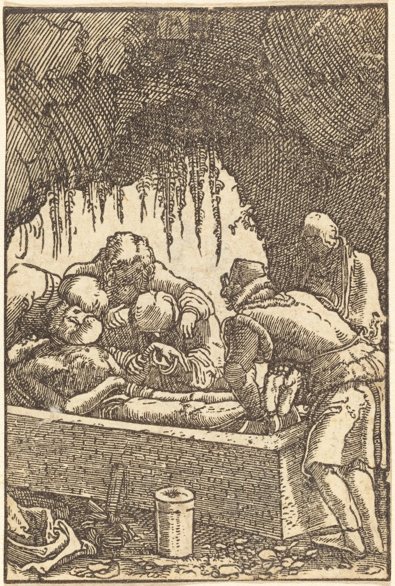 The Entombment, detail