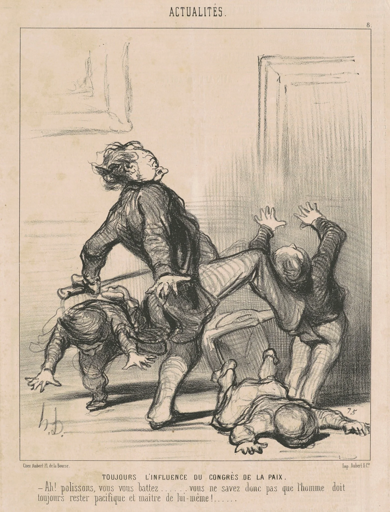 Toujours l'influence du congres de la paix ..., detail