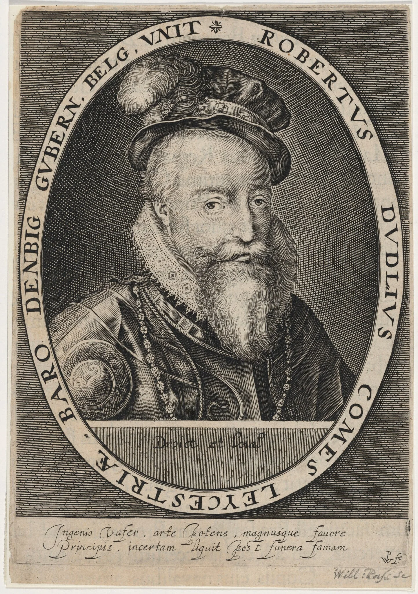 Robert Dudley, Earl of Leicester, detail