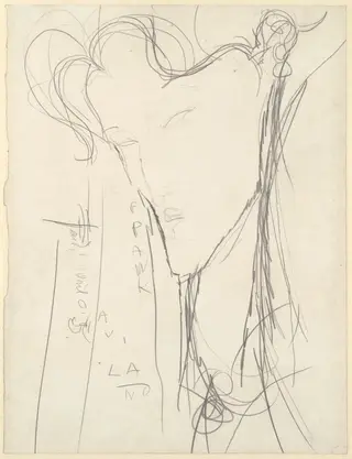 Frank Burty Haviland, by Amedeo Modigliani, graphite, 1915