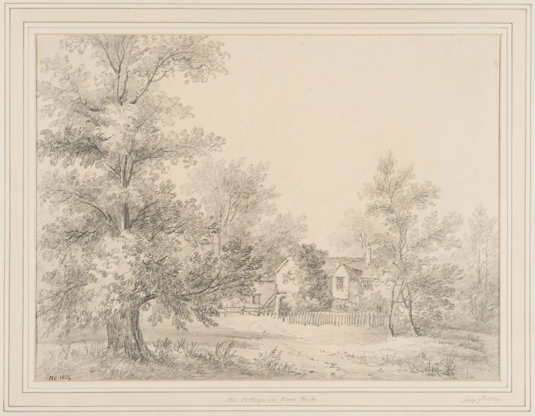 The cottage in Hyde Park, detail