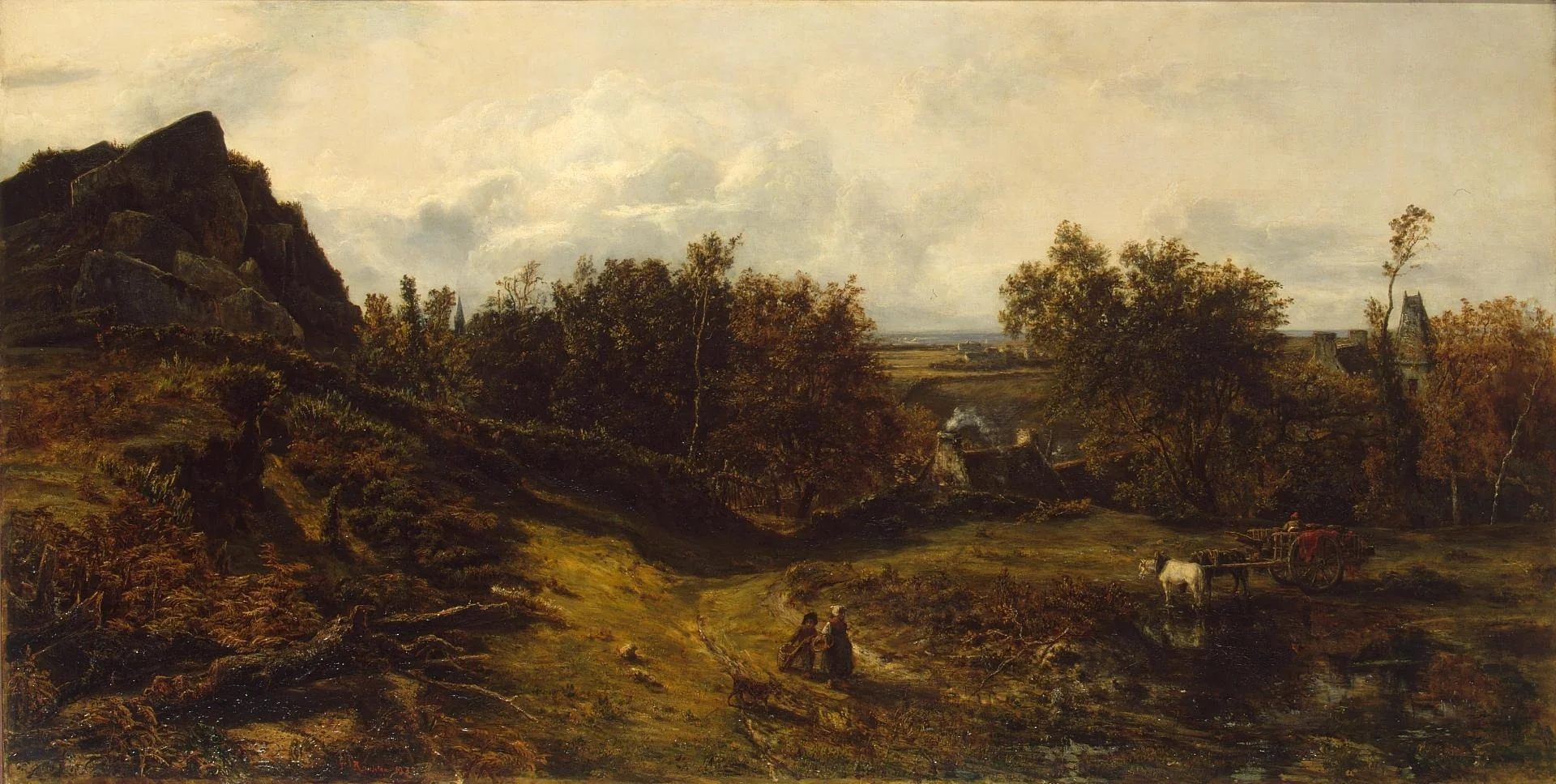 View on the Outskirts of Granville, detail