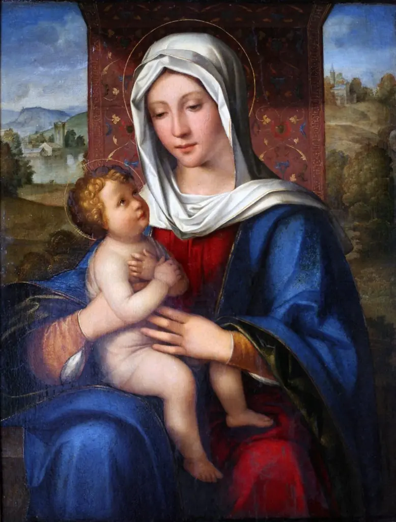 Virgin and Child, by Boccaccino Boccaccio, unspecified, 1519