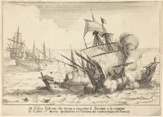 The Prize, by Jacques Callot, ink, 1617