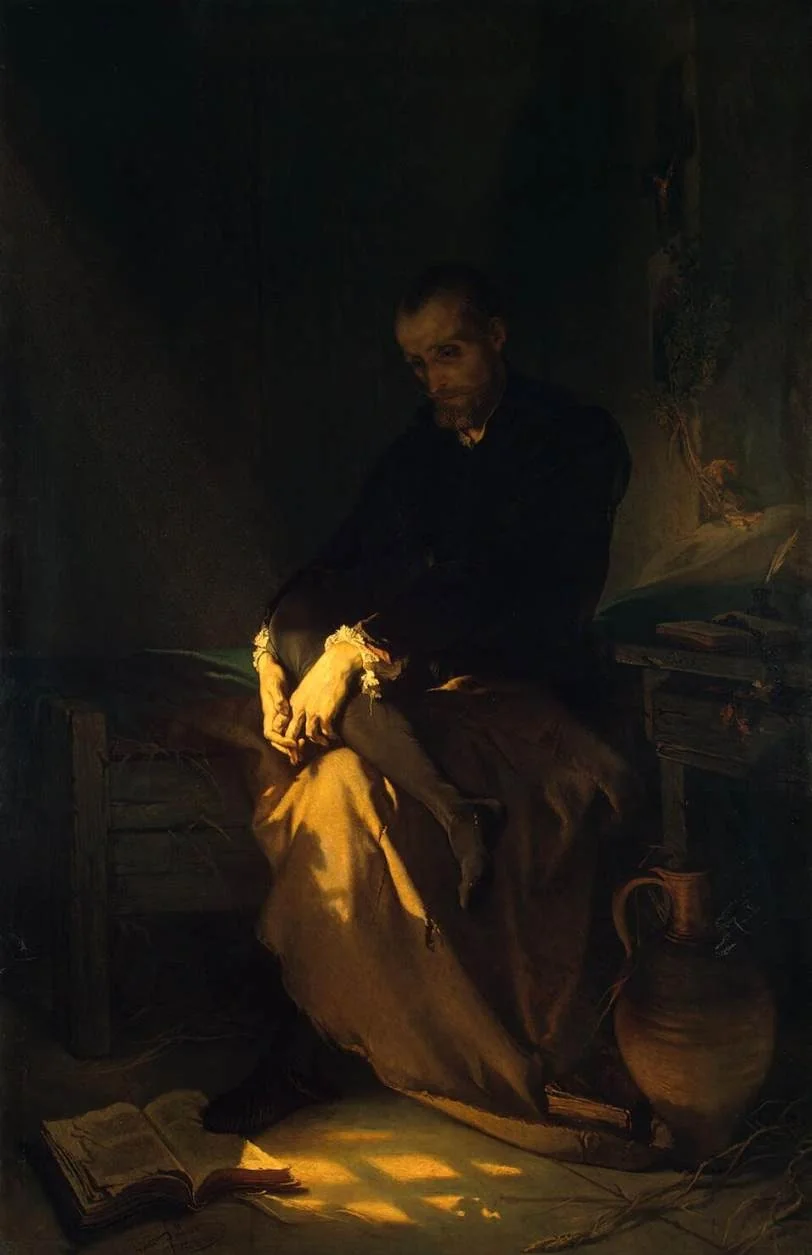 Tasso in the Prison, detail