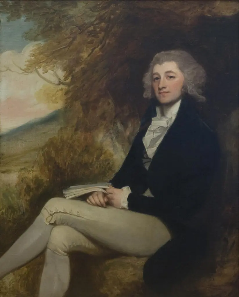 Portrait of Sir John Reade, by George Romney, oil, 1794