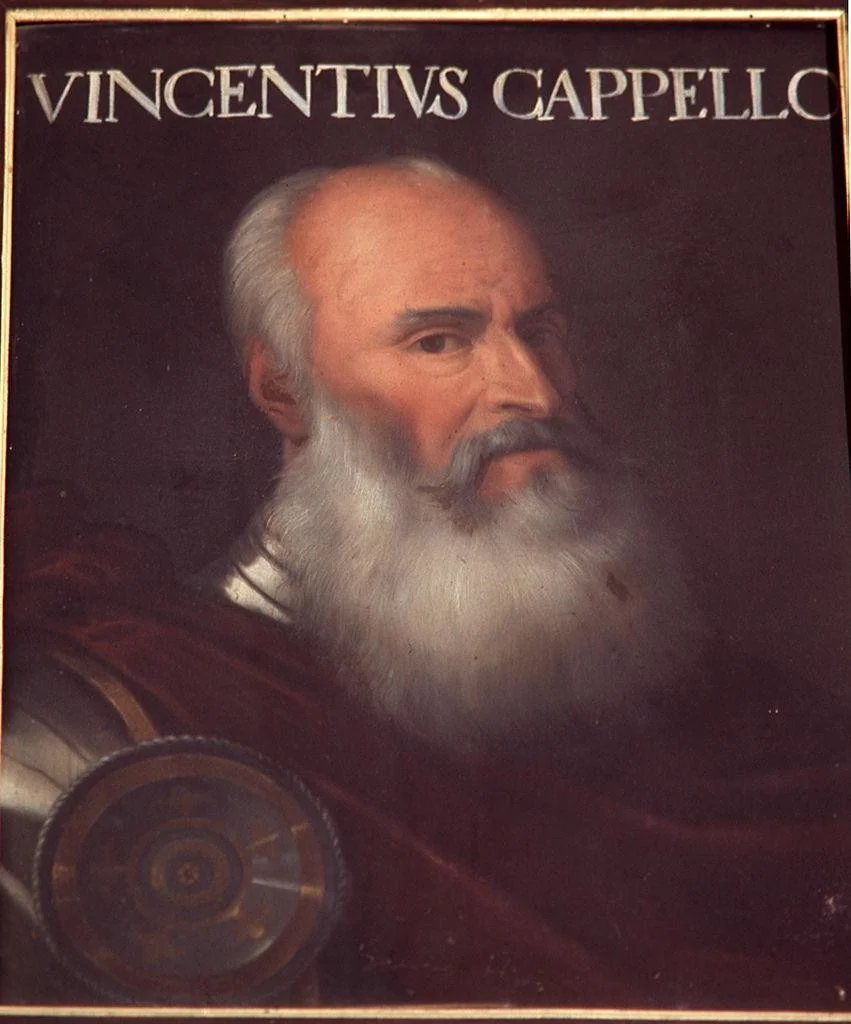 Portrait of Vincenzo Cappello, detail