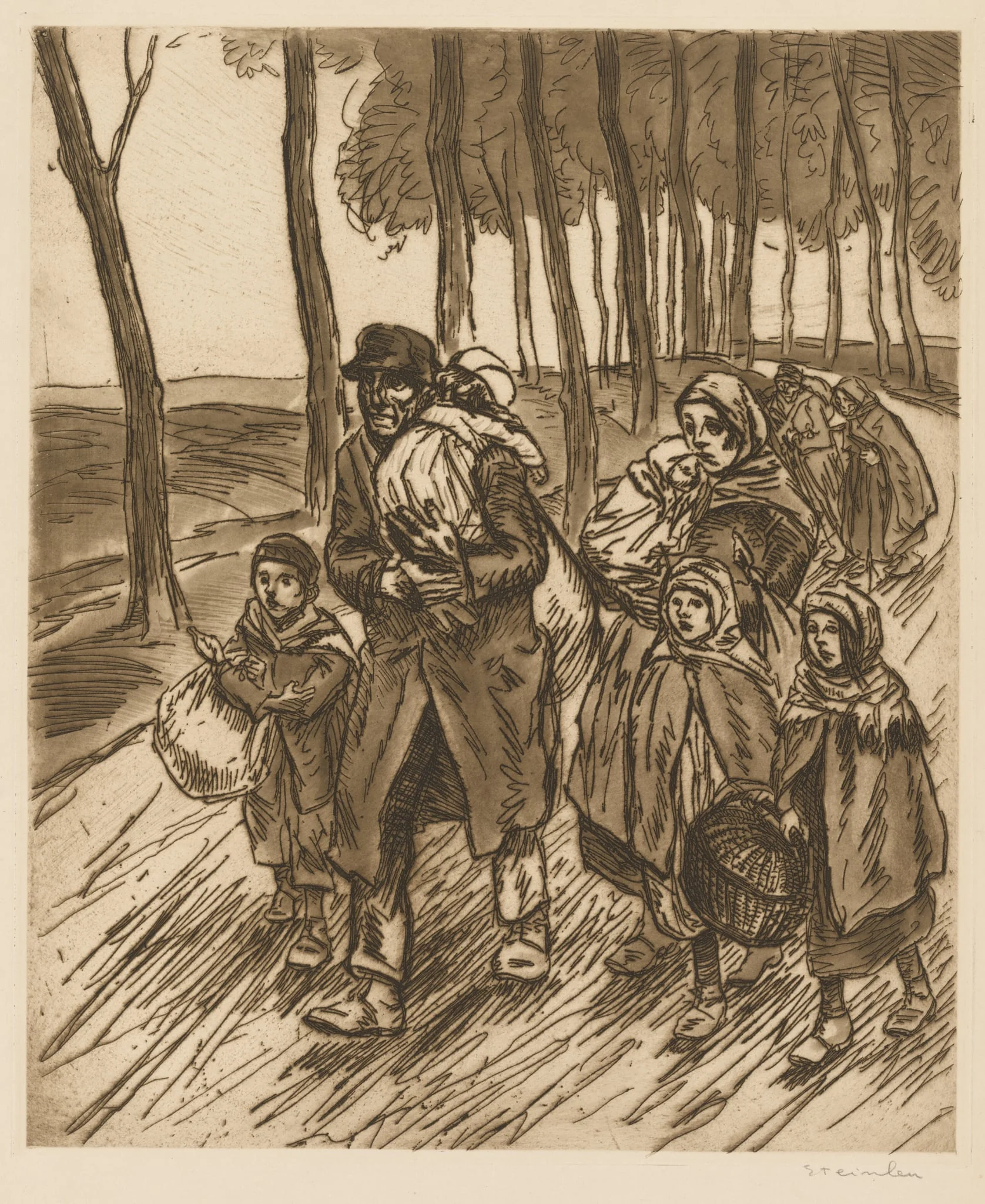 Refugee Family, detail