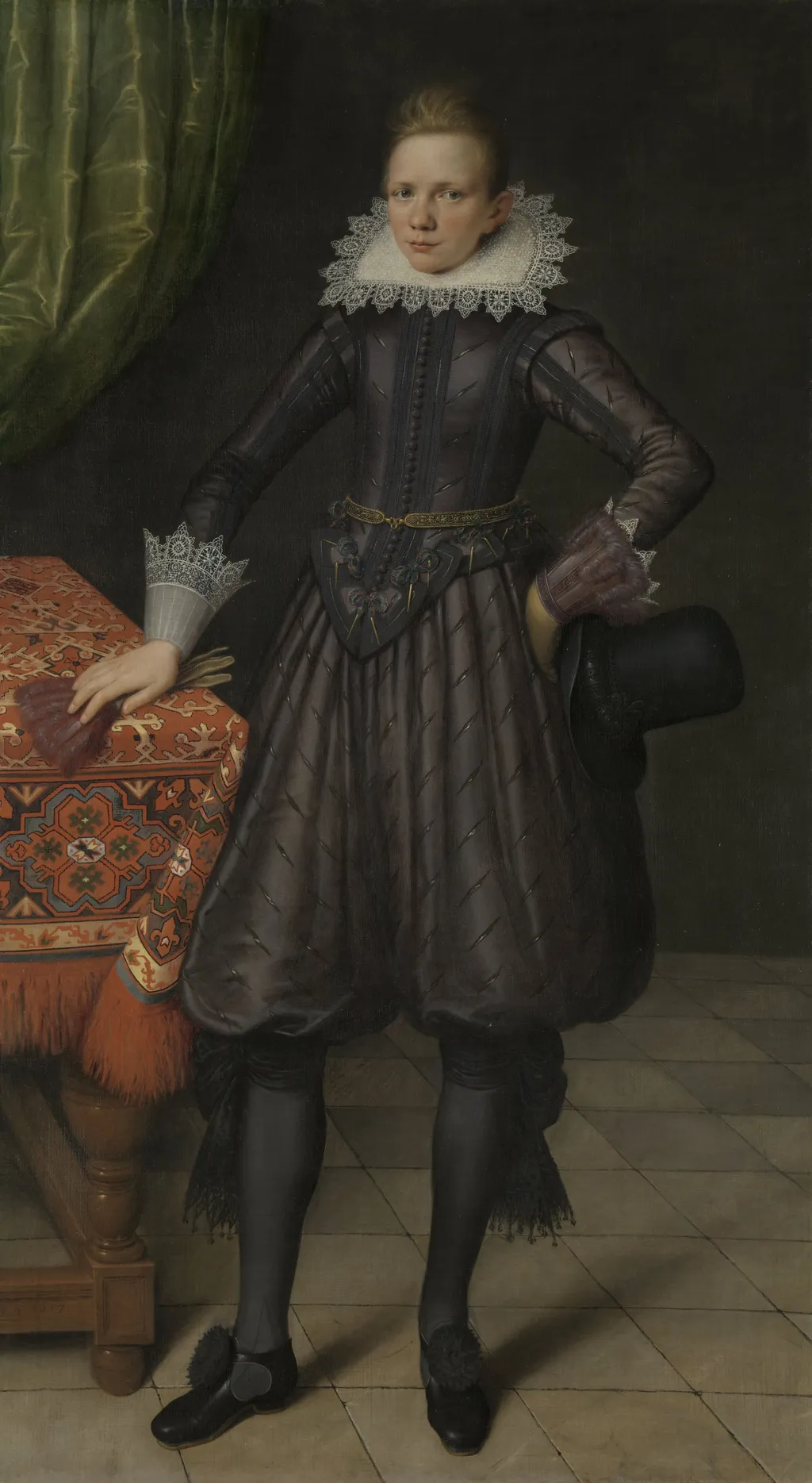 Portrait of Peter Courten, by Salomon Mesdach, oil, 1617