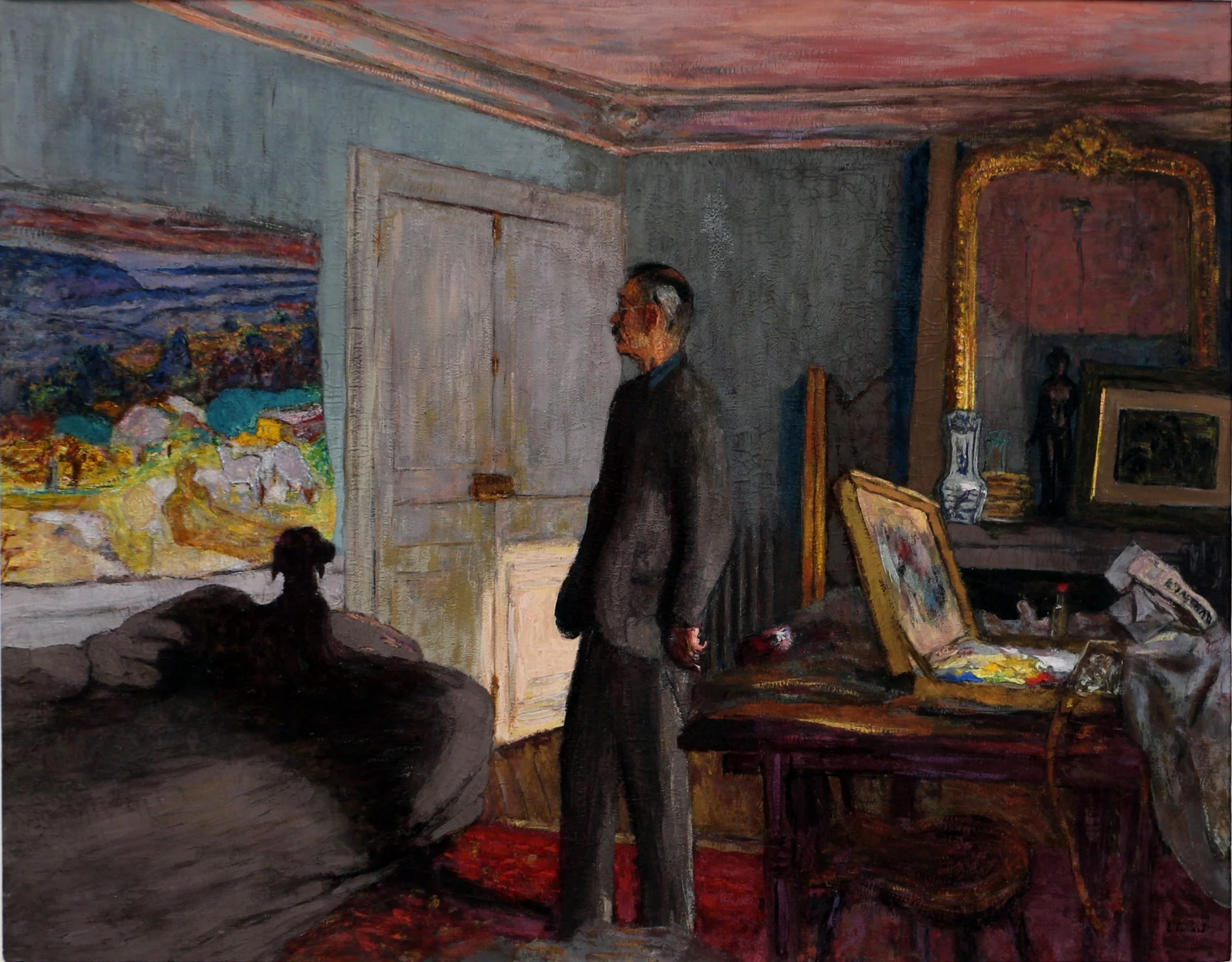 Portrait de Pierre Bonnard, detail