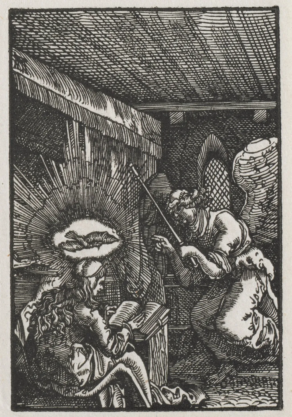 The Fall and Redemption of Man:  The Annunciation, by Albrecht Altdorfer, 1513