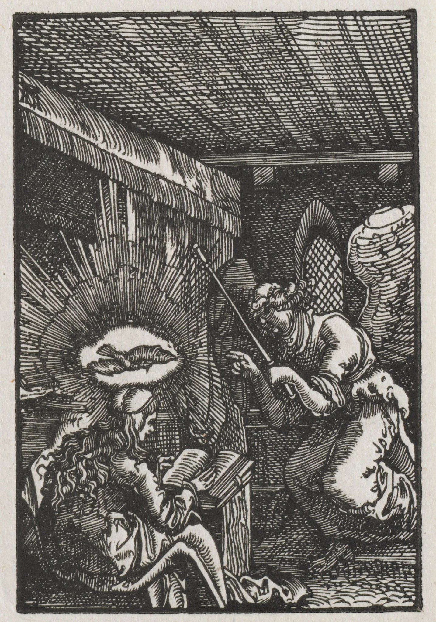The Fall and Redemption of Man: The Annunciation, detail