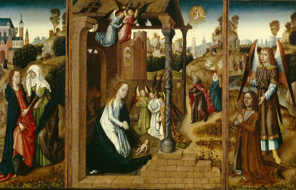 Nativity, by Master of the Cologne legend of St. Ursula, unspecified, 1525