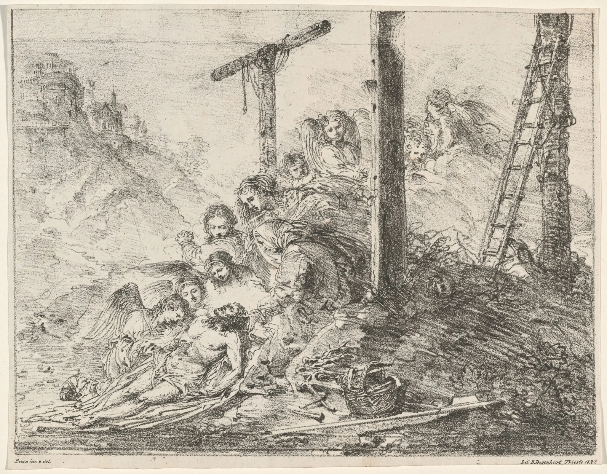 The Deposition, detail