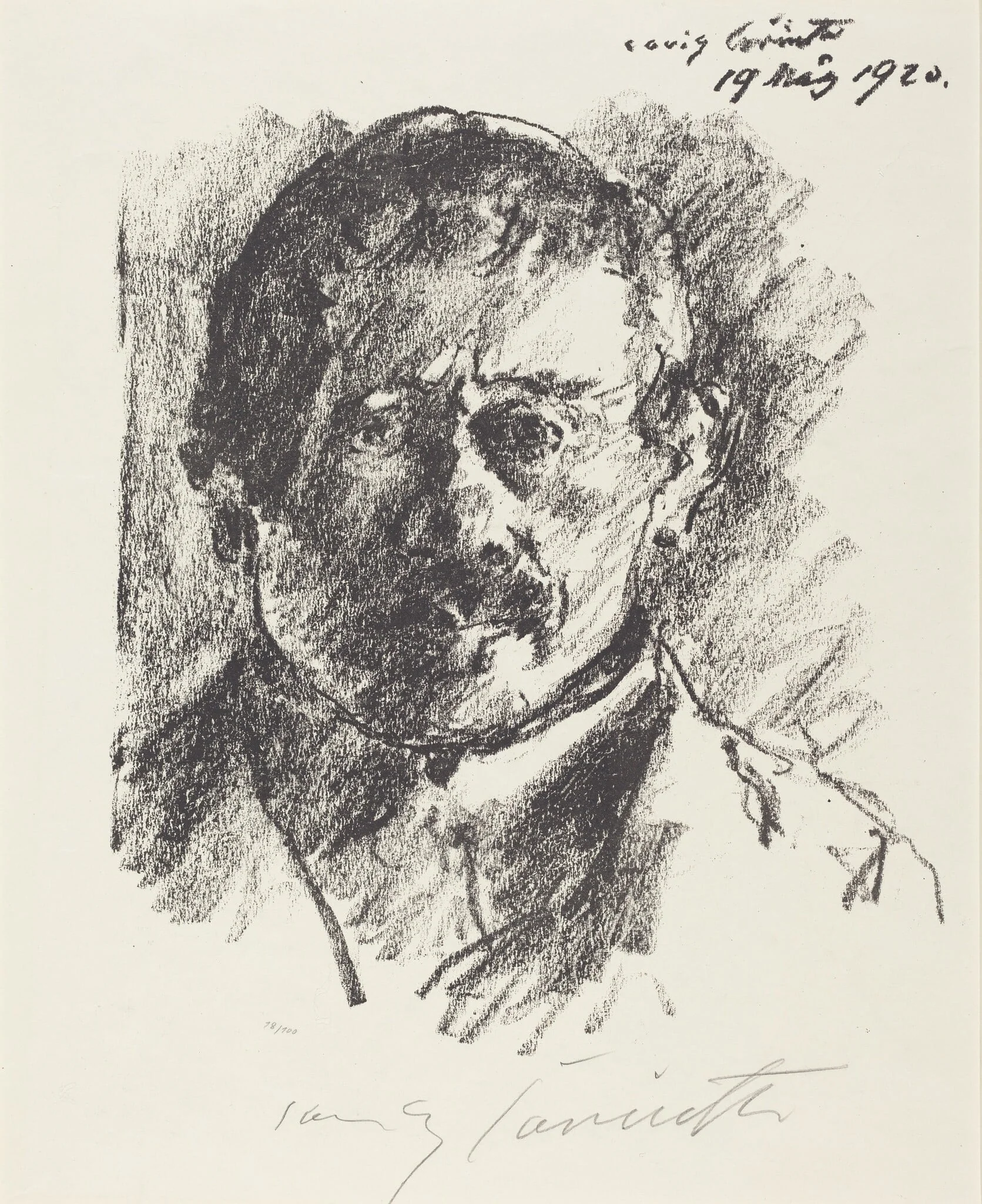 Selbstbildnis (Self-Portrait), detail