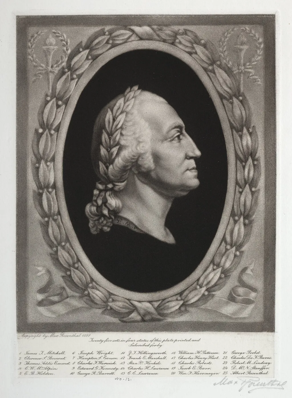 George Washington, by Max Rosenthal, 1899
