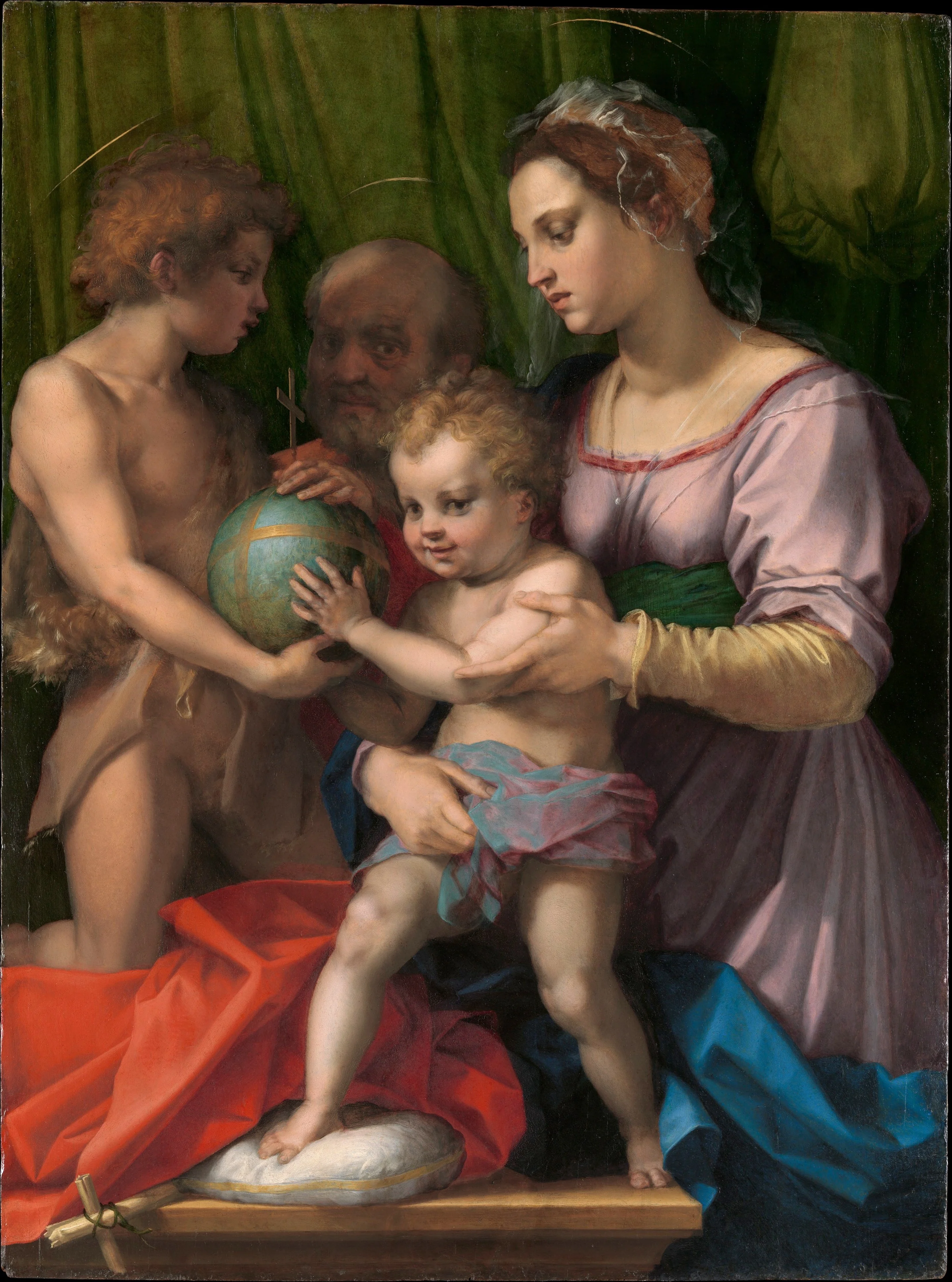 The Holy Family with the Young Saint John the Baptist, detail
