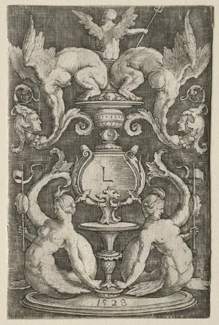 Panel of Ornament, by Lucas van Leyden, 1528