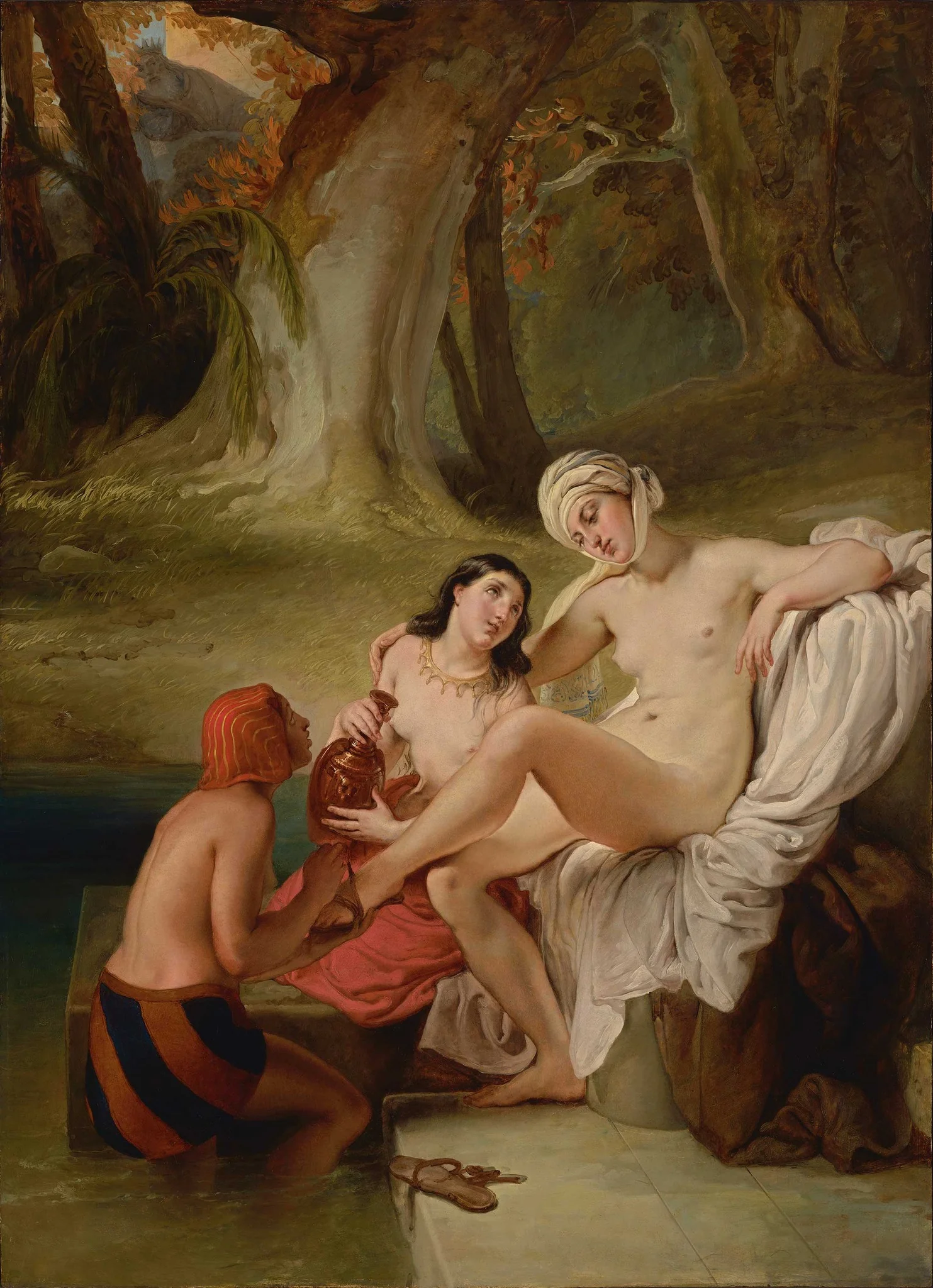 Bathsheba Bathing, detail