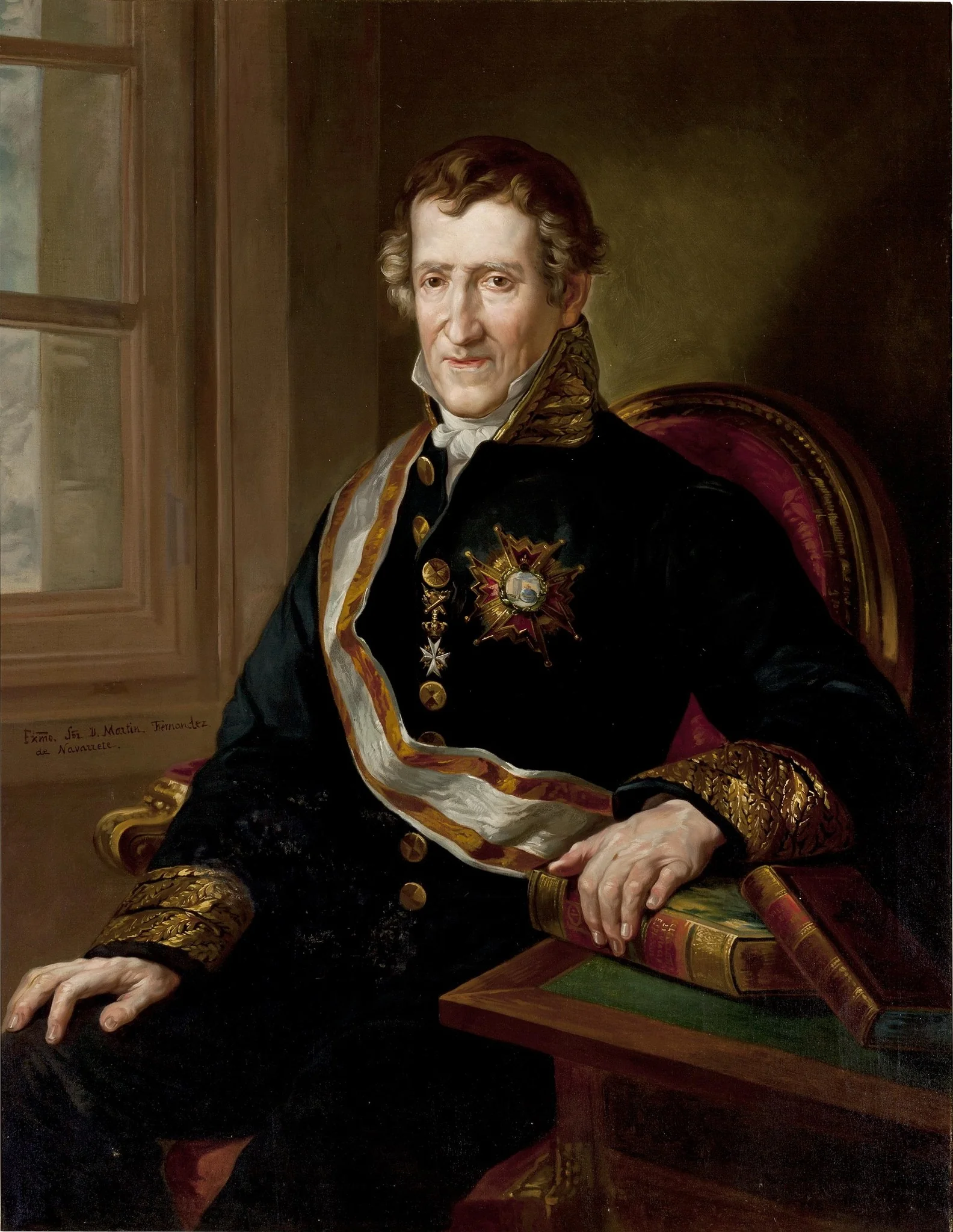 Martín Fernández de Navarrete (copia), detail
