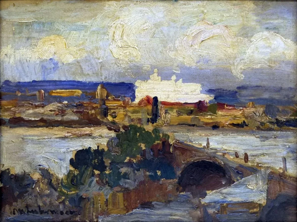 Peisaj (Vedere din Roma?), detail