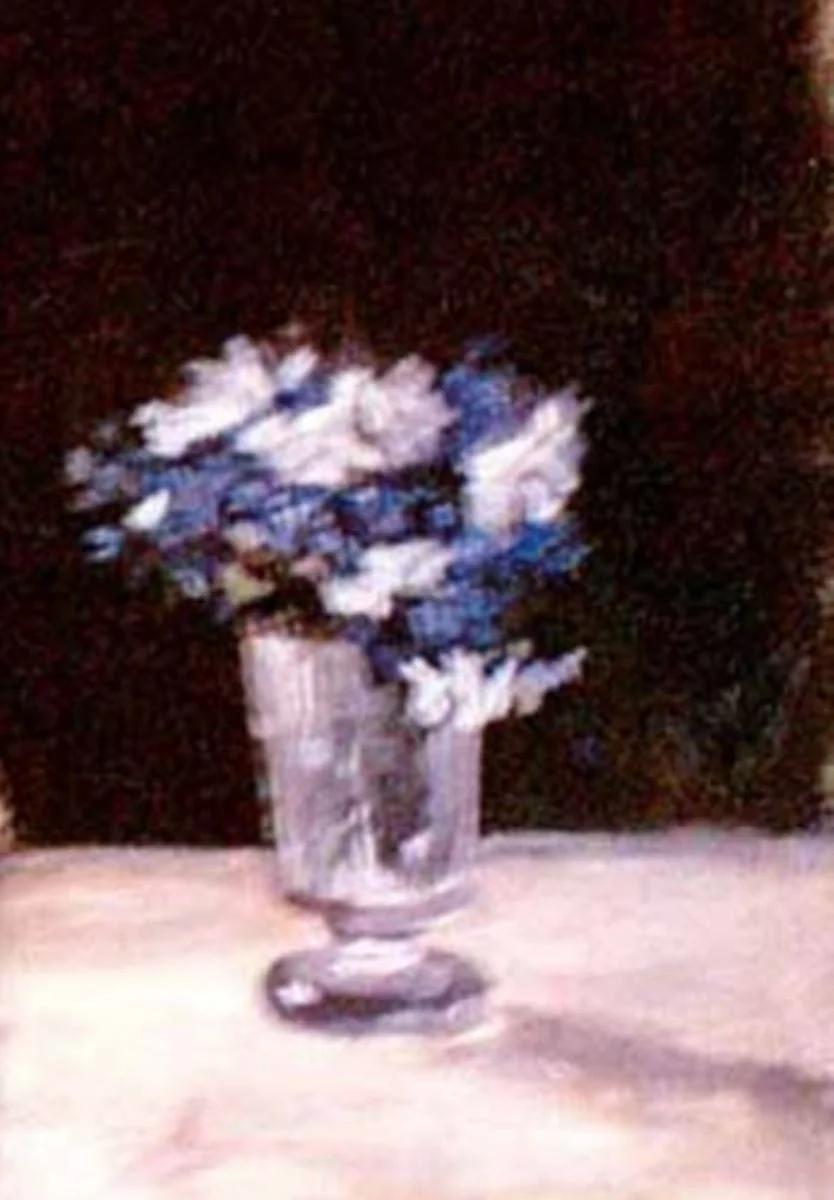 Flori în pahar, detail