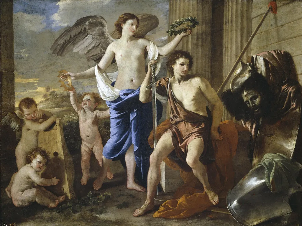 The Triumph of David, by Nicolas Poussin, oil, 1630
