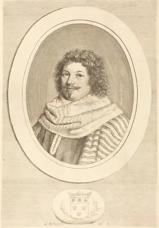 René de Longueil, by Claude Mellan, ink, 1643