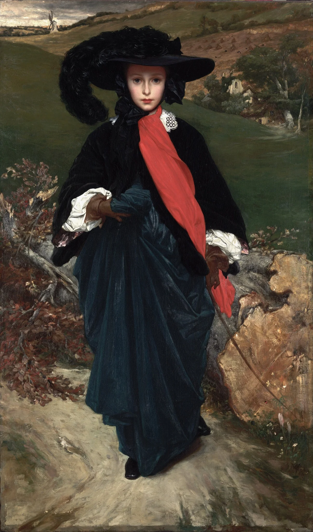 Portrait of May Sartoris, detail